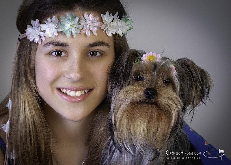 Sesión de estudio de Carolina. Fotógrafo Carmelo Hinojal, fotógrafo de Santander en Cantabria.