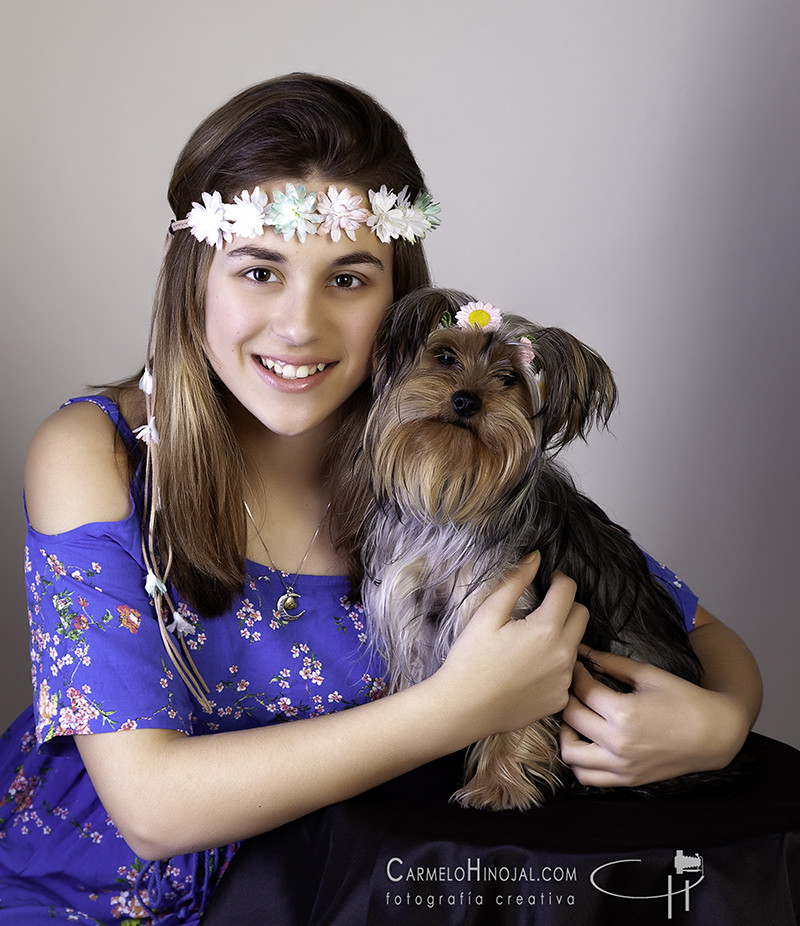 Sesión de estudio de Carolina. Fotógrafo Carmelo Hinojal, fotógrafo de Santander en Cantabria.